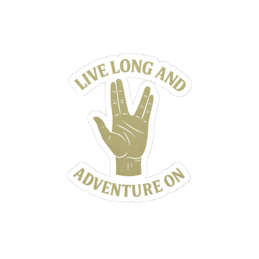 Live Long Adventure Kiss-Cut Stickers | Travel Enthusiast Decor, Fun Laptop Stickers, Gift for Adventurers, Vinyl Stickers, Unique [...]