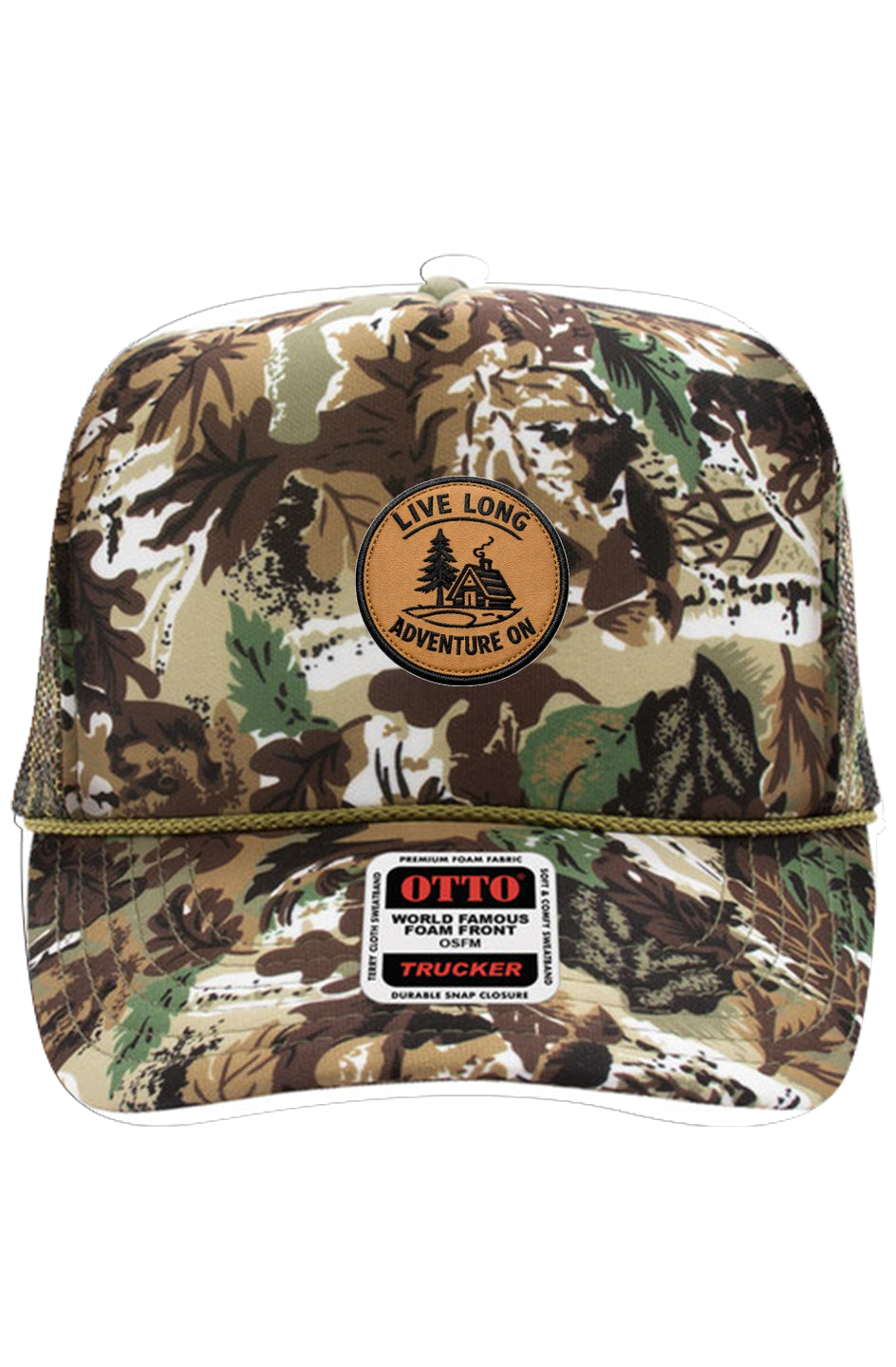 5 Panel High Crown Trucker Cap