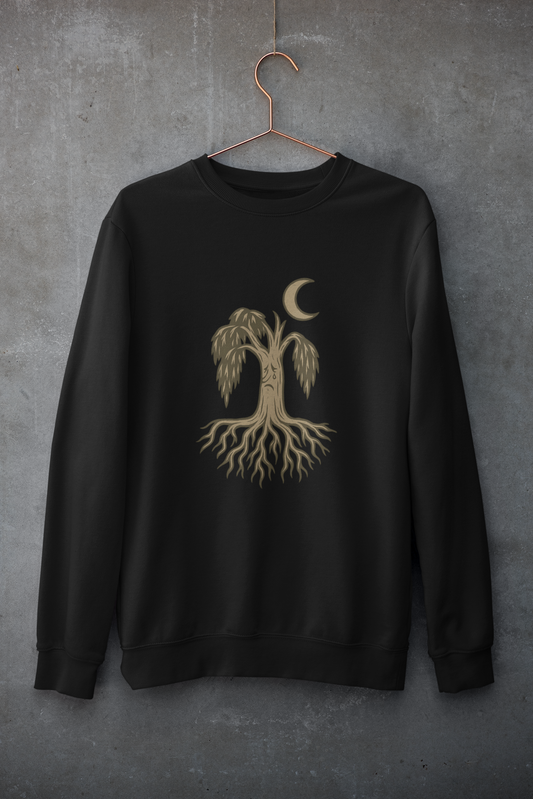 Nature-Inspired Unisex Sweatshirt, Tree Design Crewneck, Cozy Gift for Nature Lovers, Autumn Wardrobe, Casual Comfort